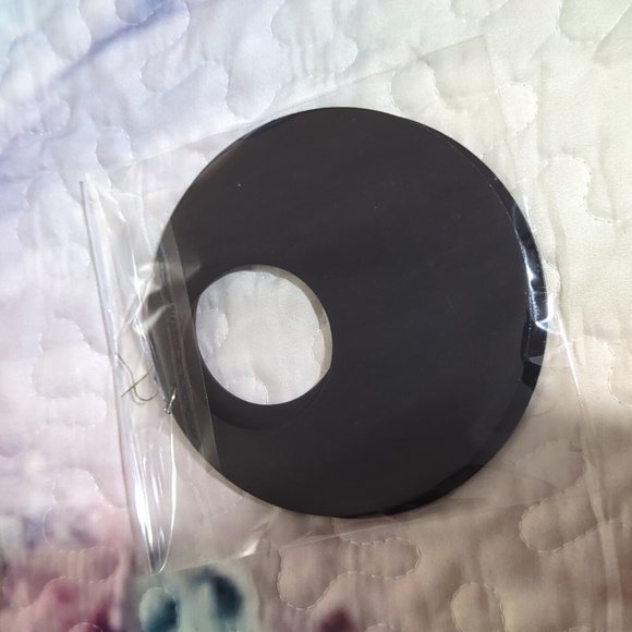 Hollow Round Big Large Wooden Dangle Ethnic Style Statement Earrings - Picture 8 of 8